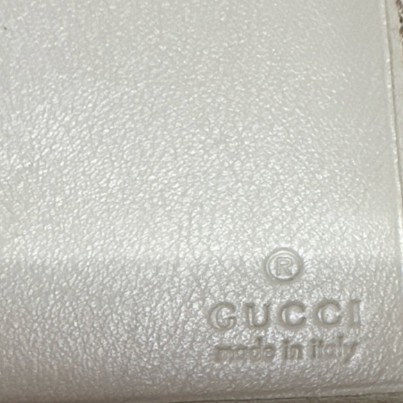 GUCCI GUCCISIMA VINTAGE Beige Wallet with Heart Logo - Picture 3 of 7